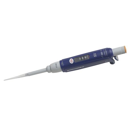 WHEATON Single Channel Pipette, 20-200micron L W810312-XS