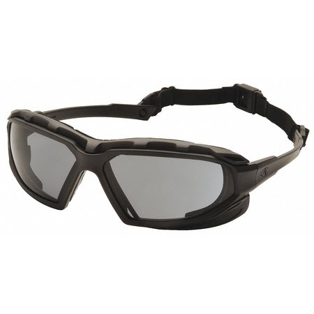 Pyramex Safety Glasses, Gray Anti-Fog ; Anti-Static ; Anti-Scratch SBG5020DT