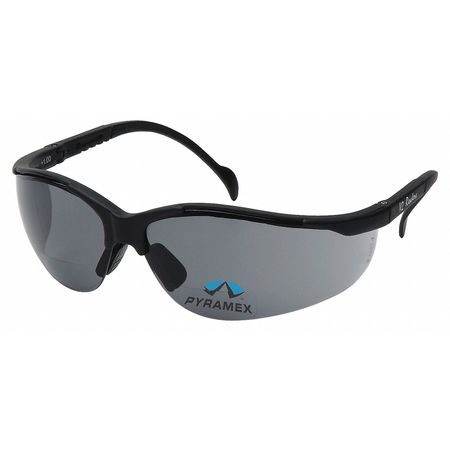 PYRAMEX Bifocal Safety Reading Glasses, Wraparound Scratch-Resistant SB1820R30