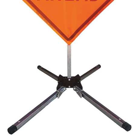 Eastern Metal Signs And Safety Steel Compact Stand w HD base 669-C-102-S-KLSH