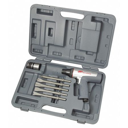 INGERSOLL-RAND Air Hammer Kit, Industrial Duty, 0.401 in Shank Size, 3,530 bpm, includes 5-piece Chisel Set 123MAXK