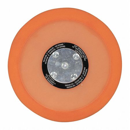 DYNABRADE Non-Vacuum, Disc Pad, Vinyl Face, 6" 56187