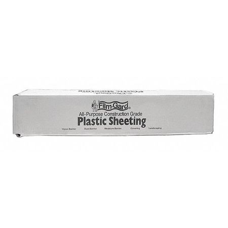 JONES STEPHENS Sheeting, Poly, Clear, 8 x 100, 4 mil S08100