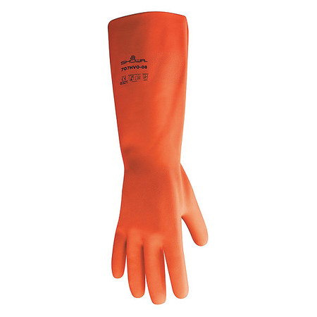 Showa 12" Chemical Resistant Gloves, Nitrile, L, 1 PR 707HVO-09