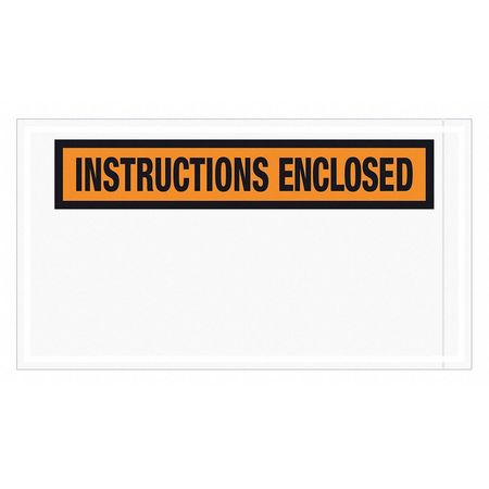 TAPE LOGIC Tape Logic® "Instructions Enclosed" Envelopes, 5 1/2" x 10", Orange, 1000/Case PL450