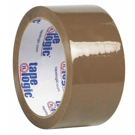 TAPE LOGIC Tape Logic® #50 Natural Rubber Tape, 1.9 Mil, 2" x 55 yds., Tan, 6/Case T90150T6PK