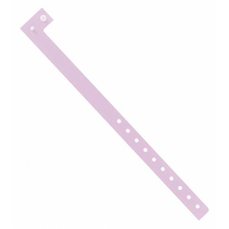 PARTNERS BRAND Plastic Wristbands, 3/4" x 10", Lavender, 500/Case WR121LV