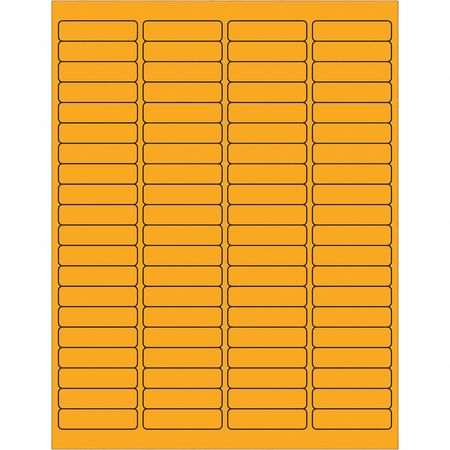 TAPE LOGIC Tape Logic® Rectangle Laser Labels, 1 15/16" x 1/2", Fluorescent Orange, 8000/Case LL171OR