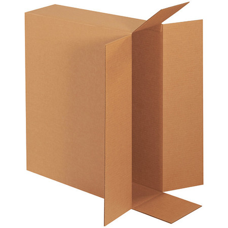 PARTNERS BRAND Side Loading Boxes, 24" x 6" x 18", Kraft, 10/Bundle HD24618FOL