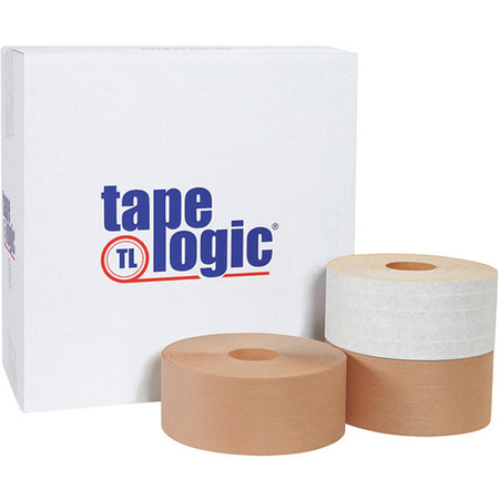 TAPE LOGIC Tape Logic® #7700 Reinforced Water Activated Tape, 3" x 450', Kraft, 10/Case T9077700