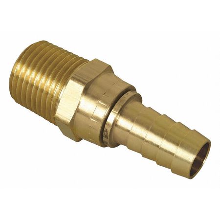 APACHE HB Brass Fitting, 1/4" MPT Swivelx3/8" 44015503