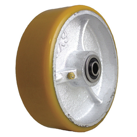 PEGASUS Wheel, Urthn On Cst Irn, 6" x 2", Bal Brg P-UY-060X020/050K
