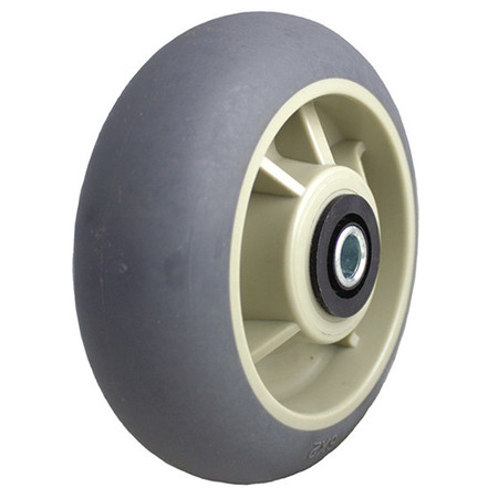 PEGASUS Wheel, Gray TPR Radus, 6" x 2", Rlr Brg P-RCP-060X020/050R