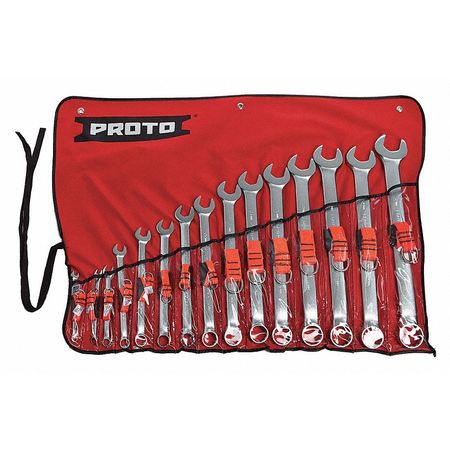 PROTO Tethered Wrench Set, Combo, Metric, 15 Pc J1200P-MASD-TT