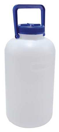 Zoro Select Carboy, Wide Mouth, 10L, HDPE, Translucent 208675-0010