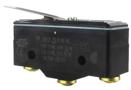 Honeywell Industrial Snap Action Switch, Leaf, Lever Actuator, SPDT, 15A @ 240V AC Contact Rating BZ-2RL5551-A2