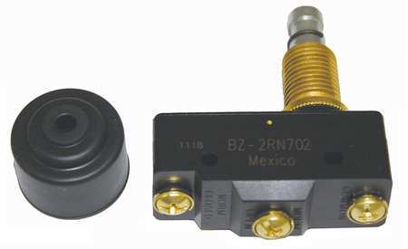 HONEYWELL Industrial Snap Action Switch, Panel Mount, Plunger Actuator, SPDT, 15A @ 120V AC Contact Rating BZ-2RN702