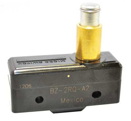 HONEYWELL Miniature Snap Action Switch, Panel Mount, Plunger Actuator, SPDT, 15A @ 120V AC Contact Rating BZ-2RQ-A2