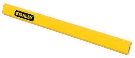 Stanley Carpenter Pencil, #2, Flat, Yellow 47-350