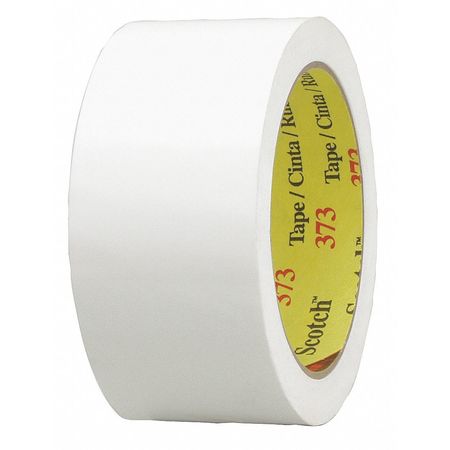 SCOTCH Carton Sealing Tape, White, 48mm x 50m 373