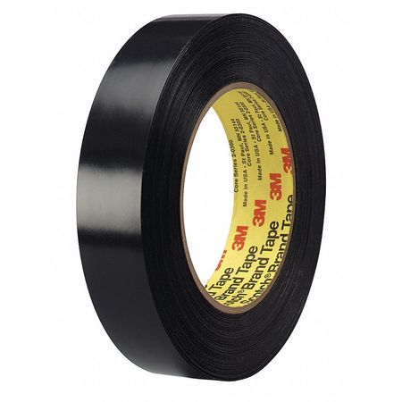 3M Sealing Tape, 2 In x 36 yd, 9.5 mil, Black 481 | Zoro