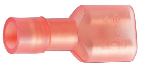POWER FIRST Female Disconnect, Red, 22-16AWG, PK100 24C849