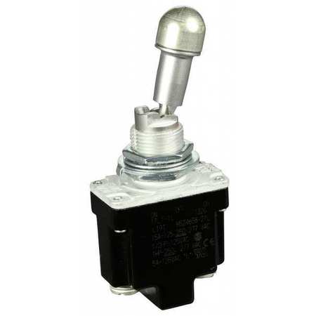 Honeywell Toggle Switch, SPDT, 3 Connections, Maintained On/Maintained Off/Maintained On, 1 hp, 15A @ 277V AC 1TL1-1L