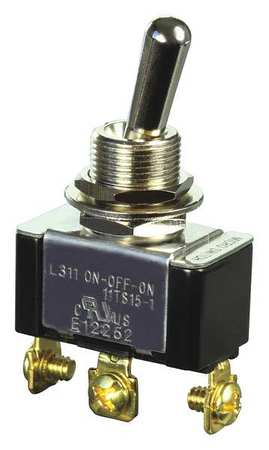 Honeywell Toggle Switch ON-OFF-ON SPDT 10A @ 277V Screw Terminals 11TS15-1