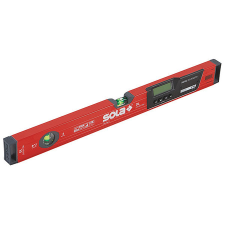 Sola Electronic Digital Level, Aluminum, 24 In LSB24D