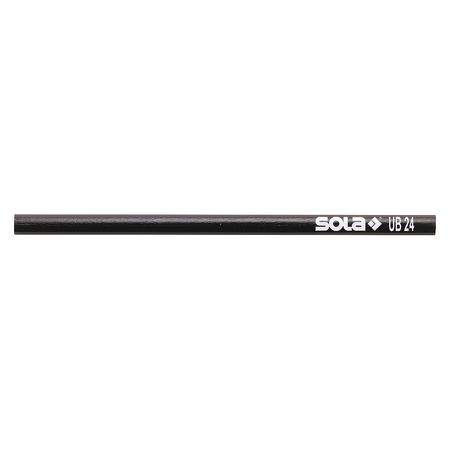 SOLA All Surface Pencil, 9-7/16 x1/2, Flat, PK6 UB 24