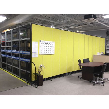 Screenflex Partition, 24 Ft 1 In W x 8 Ft H, Gray CFSL8013-DG