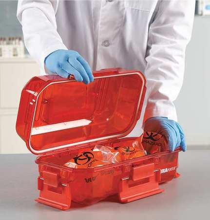 HEATHROW SCIENTIFIC Utility Carrier, Polycarbonate, Red HS120077