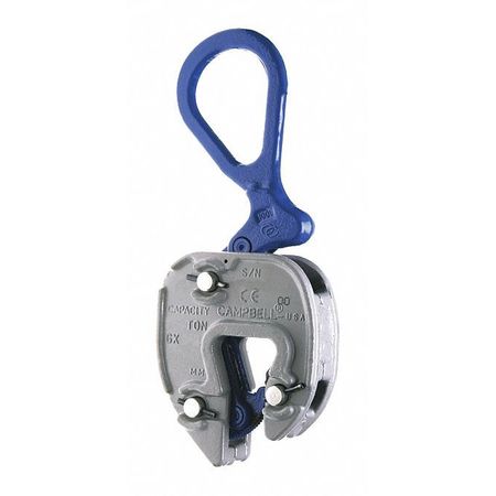 Campbell Chain & Fittings GX Plate Clamp, 1/16"- 3/4" Grip, 1 ton WLL 6423005