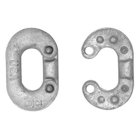 Campbell Chain & Fittings 3/8" Connecting Link, Forged Carbon Steel, Self Colored, 10 Pcs per Box 5200604