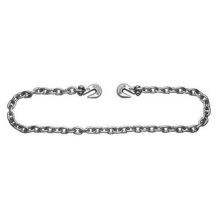 CAMPBELL CHAIN & FITTINGS 5/16" x 20' Grade 43 High Test Binder Chain w/Clevis Grab Hooks Each End T0226615