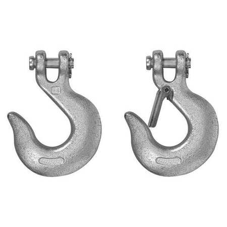 CAMPBELL CHAIN & FITTINGS 3/8" Clevis Slip Hook, Grade 43, Zinc Plated T9401624