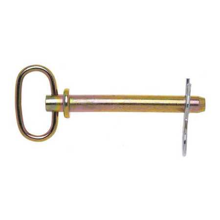 Campbell Chain & Fittings 1" x 4-1/2" Hitch Pin w/Clip, Yellow Chromate T3899744