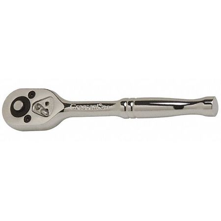 Crescent 3/8" Drive 60 Geared Teeth Teardrop Hand Ratchet, Full Polish Chrome RD12BKN