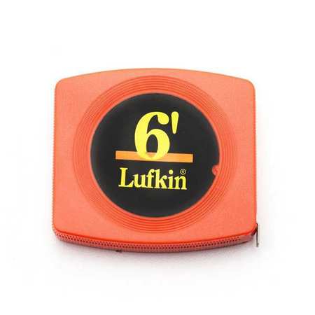CRESCENT LUFKIN 1/4" x 6' Pee Wee® Case Yellow Clad Pocket Tape Measure W616BO