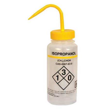 Lab Safety Supply Translucent, Wash Bottle 16 oz., 6 Pack 24J904