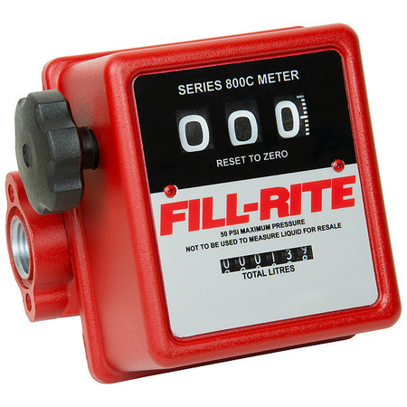 FILL-RITE Meter, Liters 807CL