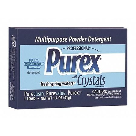 Purex Laundry Detergent, 1.4 oz Box, Powder, Fresh, White, 156 PK 10245