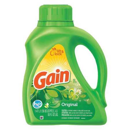 Gain Liquid Laundry Detergent, 50 oz Jug, Liquid, Original, 6 PK 12784