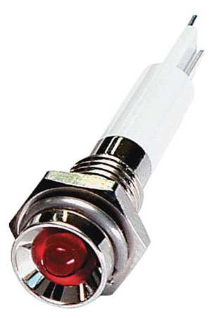 ZORO SELECT Protrude Indicator Light, Red, 12VDC 24M026