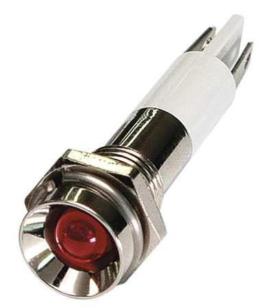 Zoro Select Protrude Indicator Light, Red, 12VDC 24M051