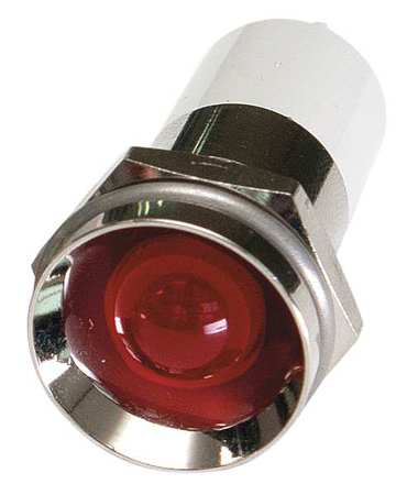 ZORO SELECT Protrude Indicator Light, Red, 24VDC 24M157