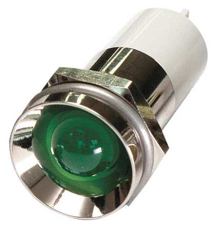 ZORO SELECT Protrude Indicator Light, Green, 24VDC 24M159
