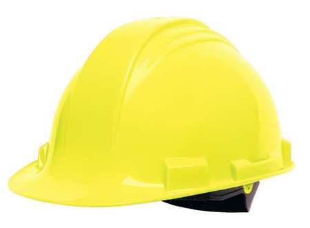 Honeywell North Front Brim Hard Hat, Type 1, Class E, Ratchet (4-Point), Yellow A59R020000
