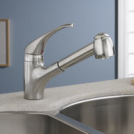 American Standard Manual, Single Hole Only Mount, 1 Hole Straight Kitchen Faucet 4205104.075