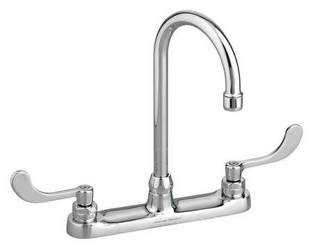 American Standard Manual, 8" Mount, 3 Hole Straight Kitchen Faucet 6405170.002